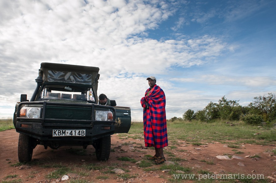 Henry, onze Maasai gids en chauffeur.